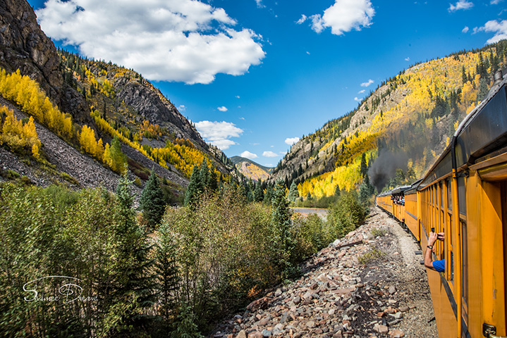 Chugging Into The Mountains